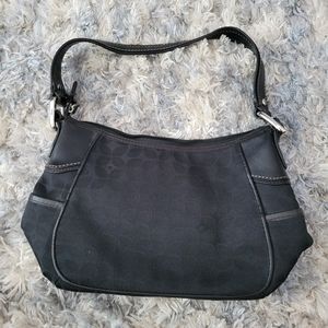 Fossil fabric logo shoulder bag